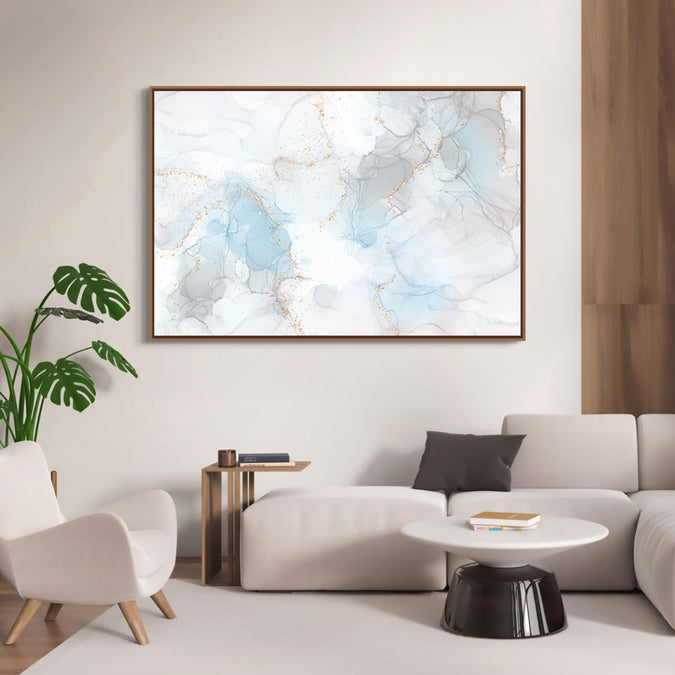 Handmade Painting for Bed Room : golden-veins-1