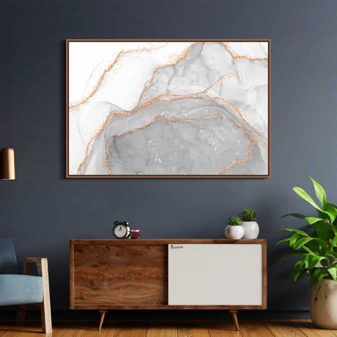 Handmade Painting for Bed Room : golden-whirlwind