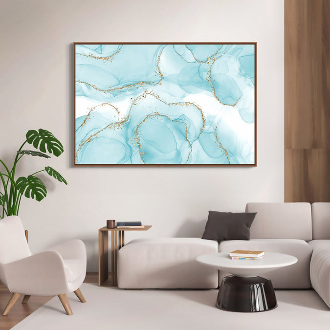 Handmade Painting for Bed Room : golden-whirlwind-2