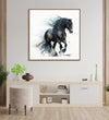 Handmade Painting for Bed Room : majestic-night-stallion