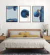 Handmade Painting for Bed Room : mid-night-blue-abstract