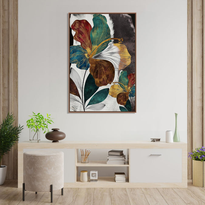 Handmade Painting for Bed Room : moody-bloom