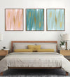 Handmade Painting for Bed Room : pastel-golden-strokes