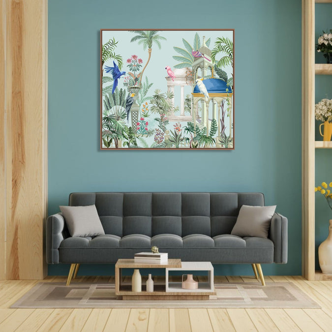 Handmade Painting for Bed Room : pichwai-garden