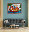 Handmade Painting for Bed Room : rajasthani-phad-art-ramayana