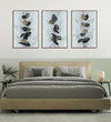 Handmade Painting for Bed Room : stone-butterflies