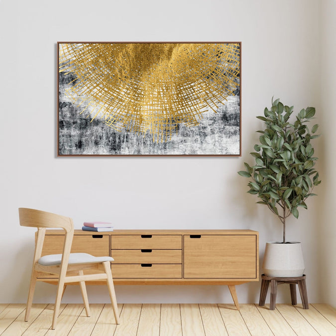 Handmade Painting for Bed Room : the-gold-web