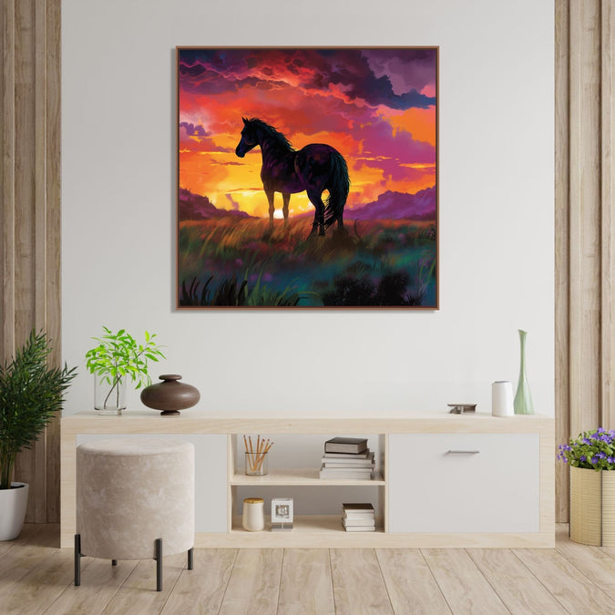 Handmade Painting for Bed Room : the-sunrise-shadow