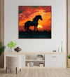 Handmade Painting for Bed Room : the-sunset-shadow