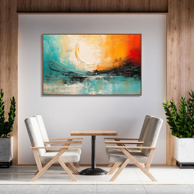 Handmade Painting for Bed Room : vibrant-sunset