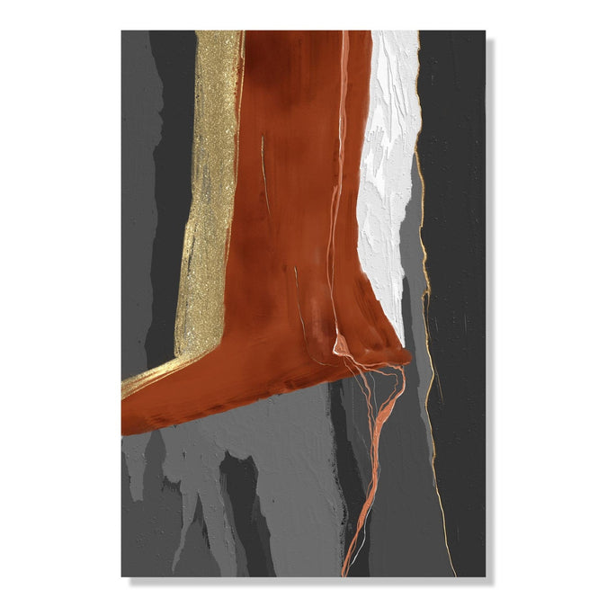 Handmade Painting for Drawing Room : abstract-tree-trunk