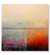 Handmade Painting for Drawing Room : birds-on-horizon-1