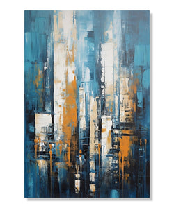 Handmade Painting for Drawing Room : blue-rain