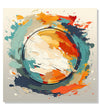 Handmade Painting for Drawing Room : circular-abstract