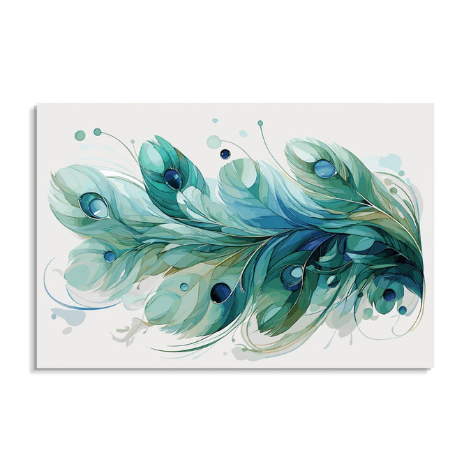 Handmade Painting for Drawing Room : emerald-elegance