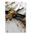 Handmade Painting for Drawing Room : gold-black-abstract