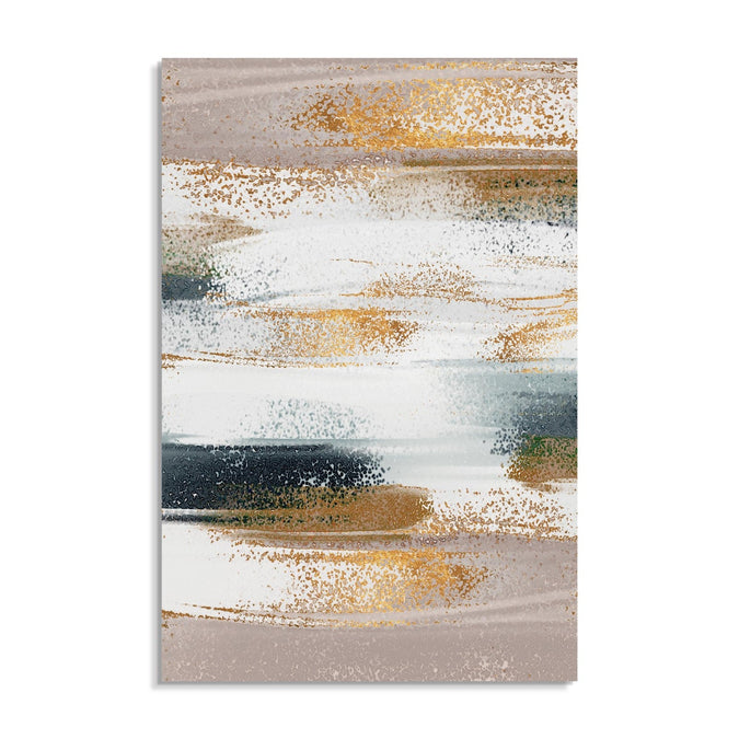 Handmade Painting for Drawing Room : golden-horizon-glow