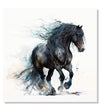 Handmade Painting for Drawing Room : majestic-night-stallion