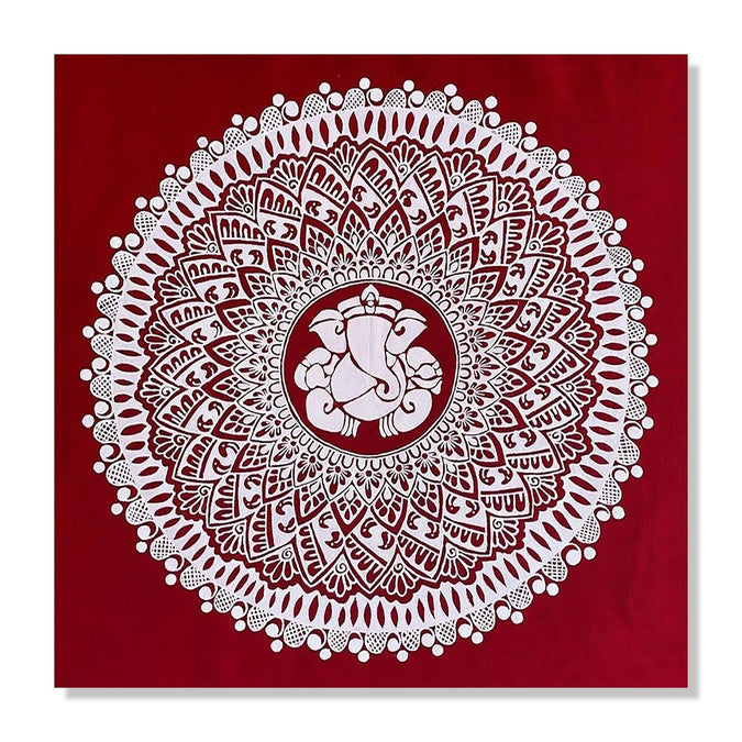 Handmade Painting for Drawing Room : mandala-ganesha