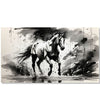 Handmade Painting for Drawing Room : monochrome-stallion