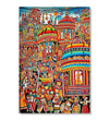 Handmade Painting for Drawing Room : rajasthani-folk-art-the-procession