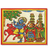 Handmade Painting for Drawing Room : rajasthani-phad-art-krishna