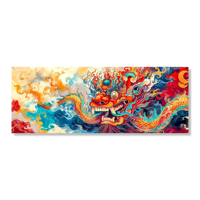 Handmade Painting for Drawing Room : thangka-dragon-1