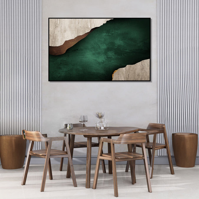 Handmade Painting for Home : abstract-deep-water-hues