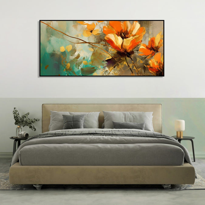 Handmade Painting for Home : abstract-spring-bloom