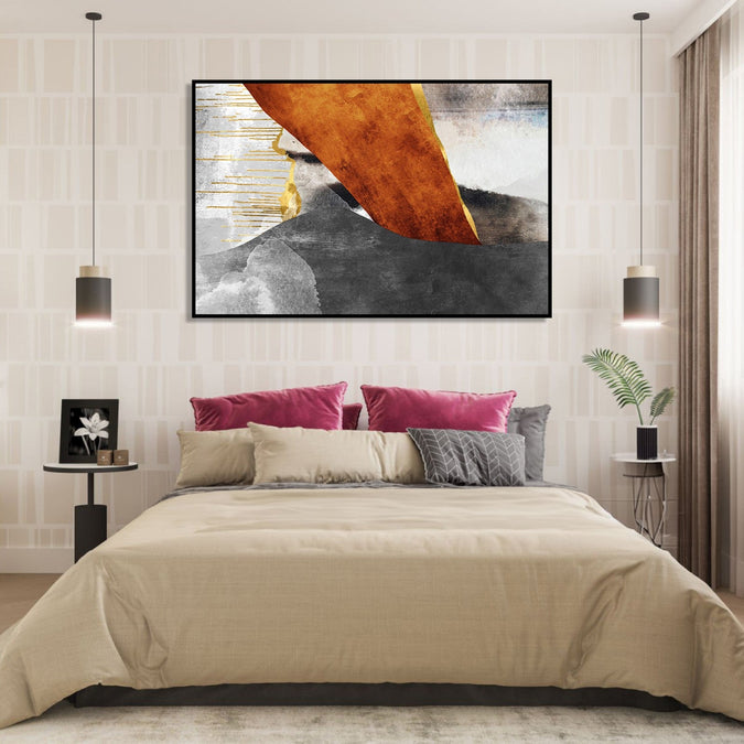 Handmade Painting for Home : abstract-wooden-hues-2