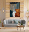 Handmade Painting for Home : abstract-wooden-hues-3