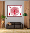 Handmade Painting for Home : aipan-tree-of-life