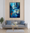 Handmade Painting for Home : aqua-abstract