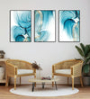 Handmade Painting for Home : aqua-shapes