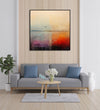 Handmade Painting for Home : birds-on-horizon-1