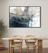 Handmade Painting for Home : blue-gold-fusion