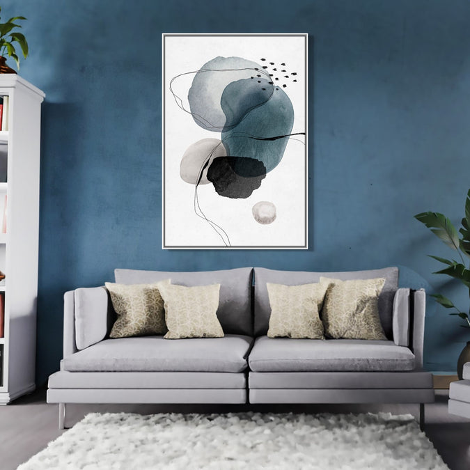 Handmade Painting for Home : blue-mirage