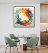 Handmade Painting for Home : circular-abstract