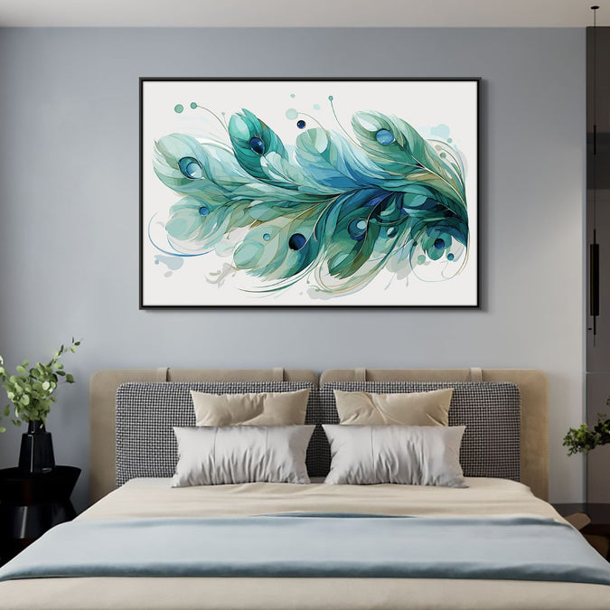 Handmade Painting for Home : emerald-elegance