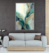 Handmade Painting for Home : emerald-elegance-2