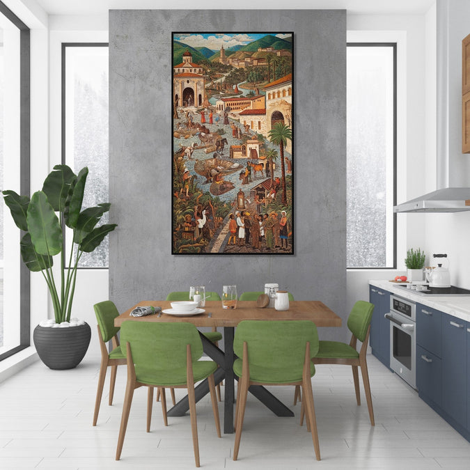 Handmade Painting for Home : european-colonial-influenced-art