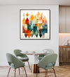 Handmade Painting for Home : geomatric-abstract