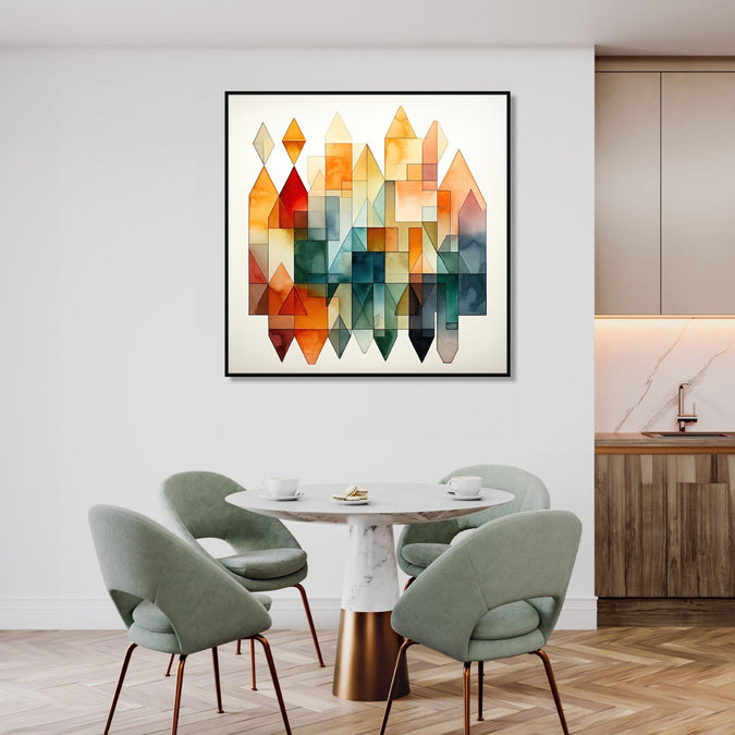 Handmade Painting for Home : geomatric-abstract