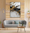 Handmade Painting for Home : gold-black-abstract