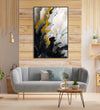 Handmade Painting for Home : gold-ink-splash