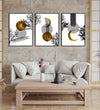 Handmade Painting for Home : gold-monochrome-abstract