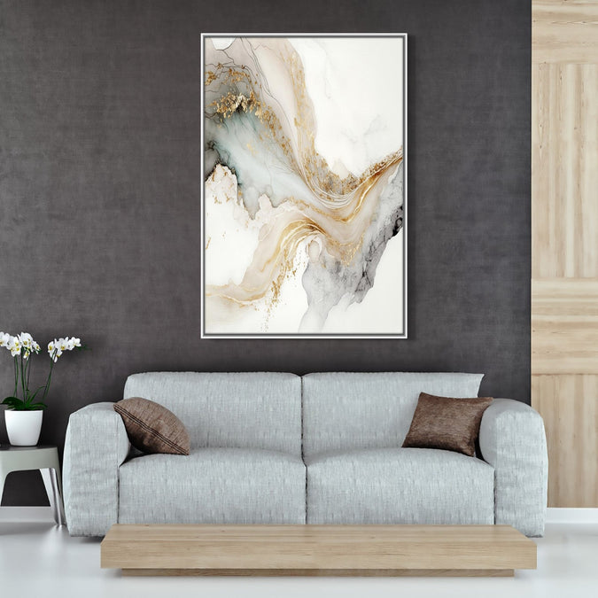 Handmade Painting for Home : golden-elegance