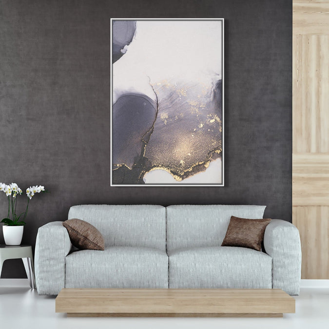 Handmade Painting for Home : golden-elegance-flow