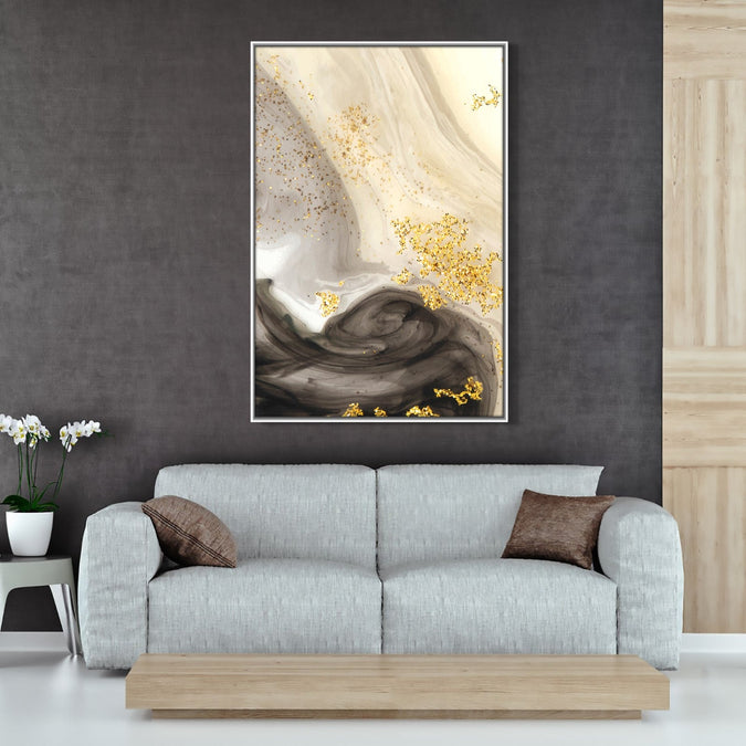 Handmade Painting for Home : golden-galaxy