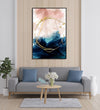 Handmade Painting for Home : golden-hoop-feathers-1